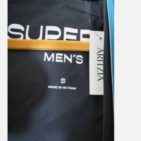 Aritzia Size Small Mens Super Puff Vest Black 700 Goose Down NEW $225 - Picture 3 of 7